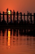 Kevin M- Saggers - U Bein Bridge at Sunset